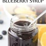 how to make homemade blueberry syrup recipe
