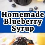 easy blueberry syrup recipe, fruit syrup