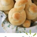 how to make the cutest bunny rolls for a delicious Easter dinner side dish