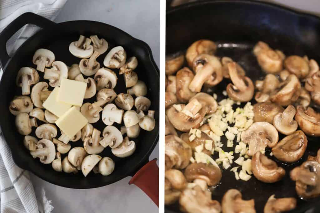 How to make garlic butter mushrooms on the stovetop using just a few simple ingredients.
