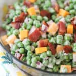 recipe for cold pea salad with bacon