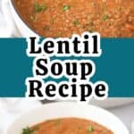 healthy lentil soup recipe.
