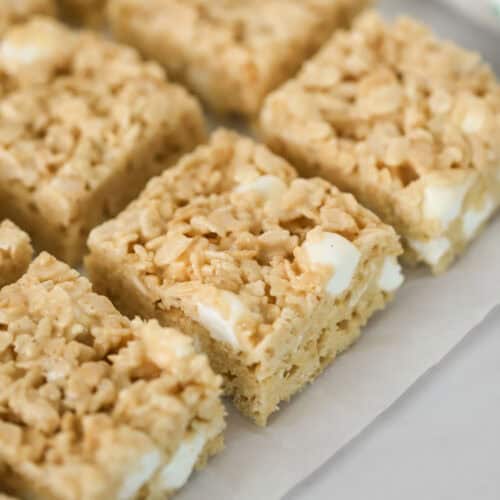 how to make salted Caramel Rice Krispies, rice crispy treats