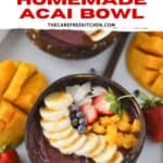easy acai bowl, breakfast recipe.