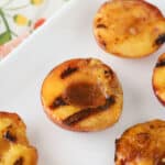 How to make Grilled Peaches recipe, easy fresh peach recipe.