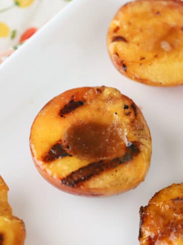 How to make Grilled Peaches recipe, easy fresh peach recipe.