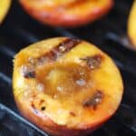 brown sugar grilled peaches