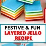 festive rainbow jello recipe