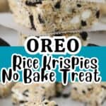 the best no bake oreo rice krispies treats recipe