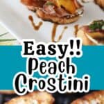 easy grilled peach crostini recipe