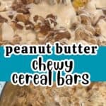 peanut butter no bake cereal bars recipe