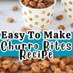 how to make churro bites with oyster crackers