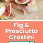 how to make Fig And Prosciutto Crostini easy appetizer recipe.