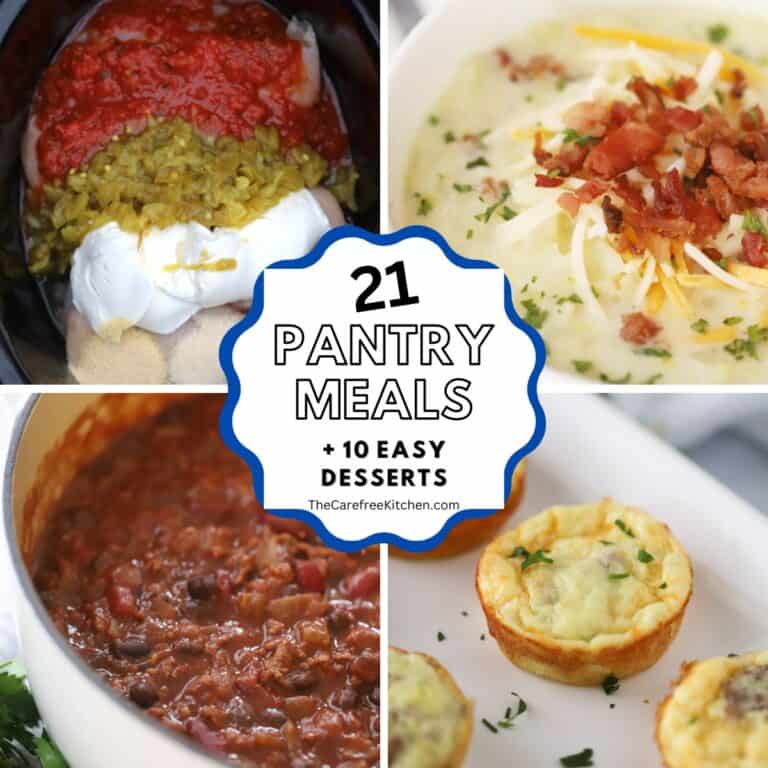pantry Dinner Ideas, easy meals to make from your pantry.
