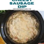 easy to make slow cooker cheesy sausage dip recipe