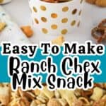 how to make ranch chex mix snack recipe