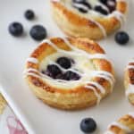 how to make Blueberry Danish recipe with puff pastry