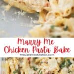 easy  Marry Me Chicken Pasta Bake recipe