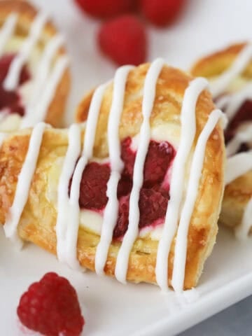 how to make raspberry and cream cheese danish with puff pastry recipe