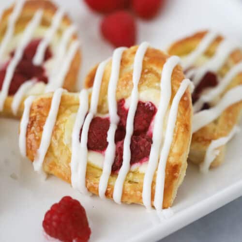 how to make raspberry and cream cheese danish with puff pastry recipe