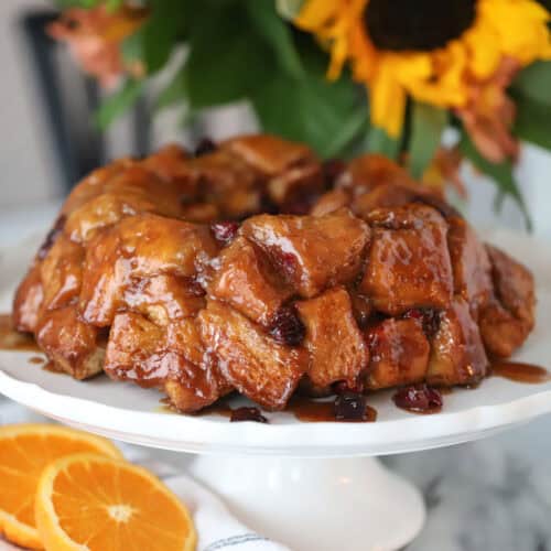 how to make homemade Cranberry Orange Monkey Bread recipe