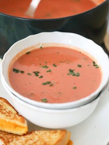 how to make quick tomato basil soup recipe