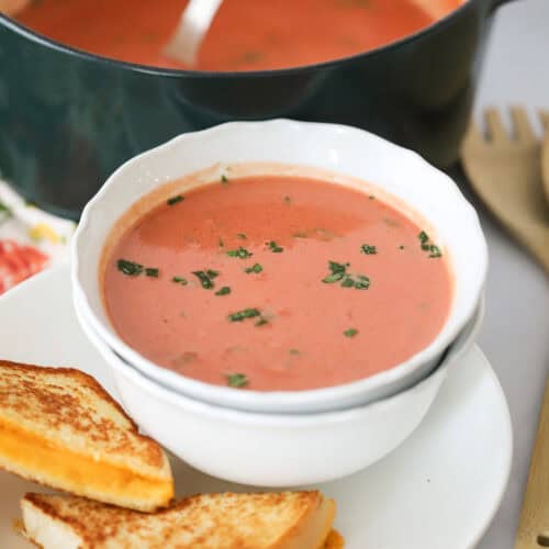 how to make quick tomato basil soup recipe