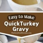 how to make turkey gravy with drippings, how to make turkey gravy without drippings