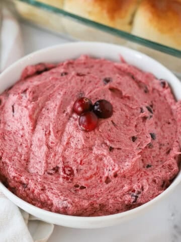 cranberry honey butter recipe, easy honey butter spread for the holidays.