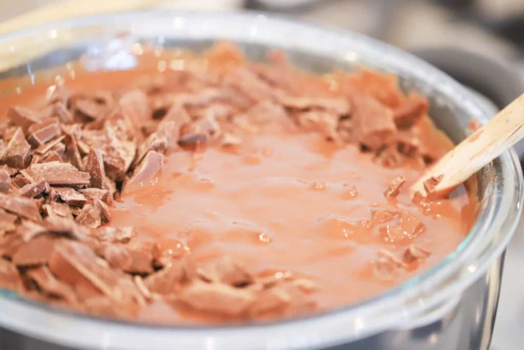 how to melt bars of chocolate, chocolate for dipping