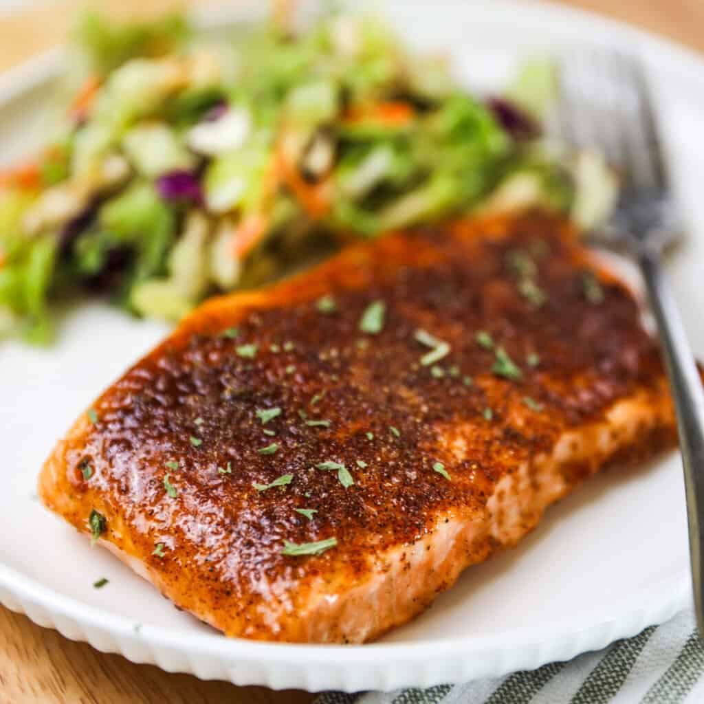 air fryer sweet and spicy salmon recipe