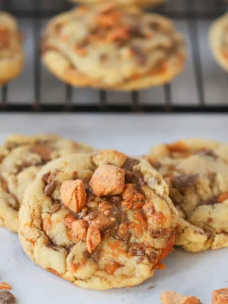 how to make butterfinger cookies recipe.