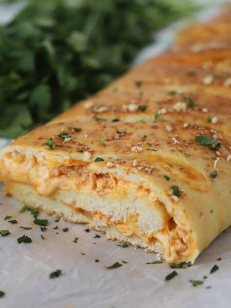 how to make homemade buffalo chicken stromboli recipe