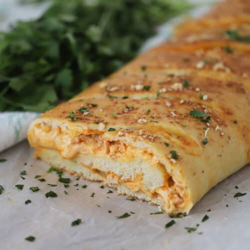 how to make homemade buffalo chicken stromboli recipe