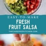 how to make fresh fruit salsa with cinnamon tortilla chips recipe