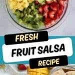 easy to make fresh fruit salsa with cinnamon tortilla chips recipe
