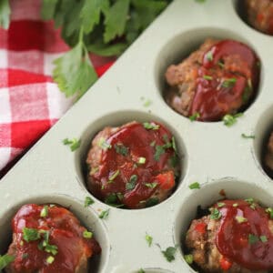 Mini Meatloaf in Muffin Tins - The Carefree Kitchen