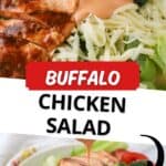 how to make Buffalo Chicken Salad, easy chicken dinner idea