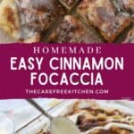 how to make homemade cinnamon focaccia recipe