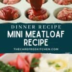 ground beef mini meatloaf, ground beef recipe