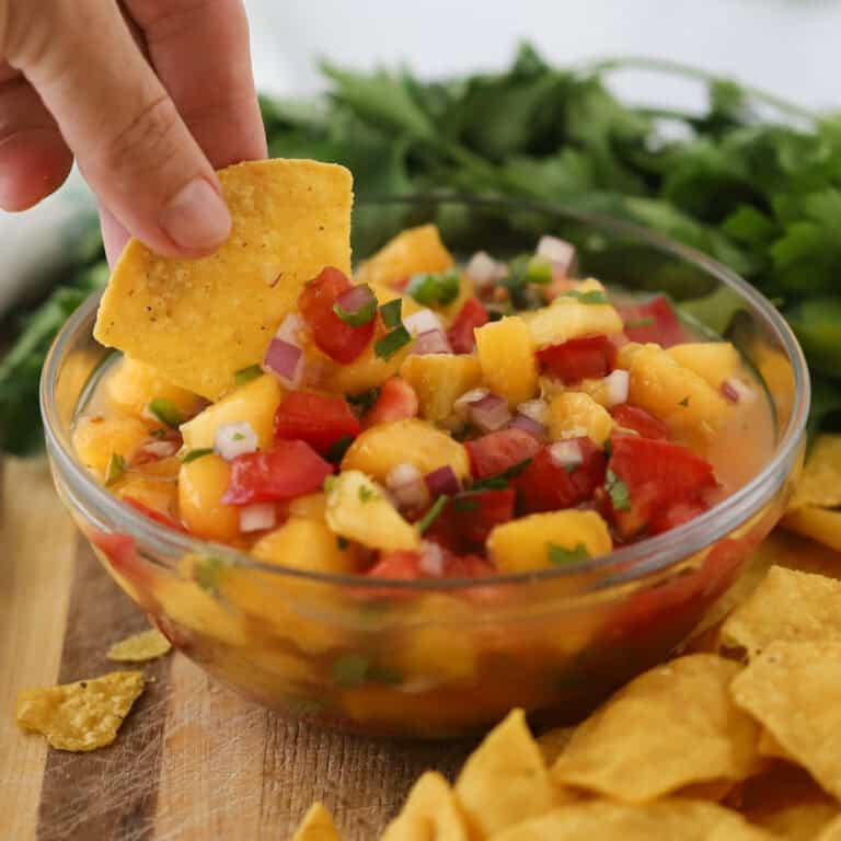 how to make peach salsa recipe