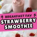 how to make healthy strawberry smoothie recipe.