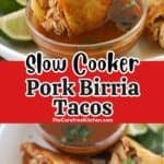 how to make slow cooker pork birria tacos recipe