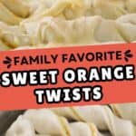how to make orange twist bread sticks, dessert breadstick recipe