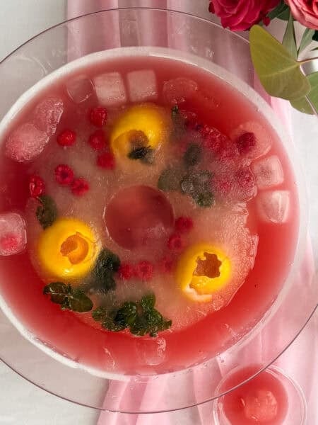 Punch Ring for Pink Punch, Raspberry Punch Ring in punch
