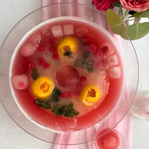 Punch Ring for Pink Punch, Raspberry Punch Ring in punch