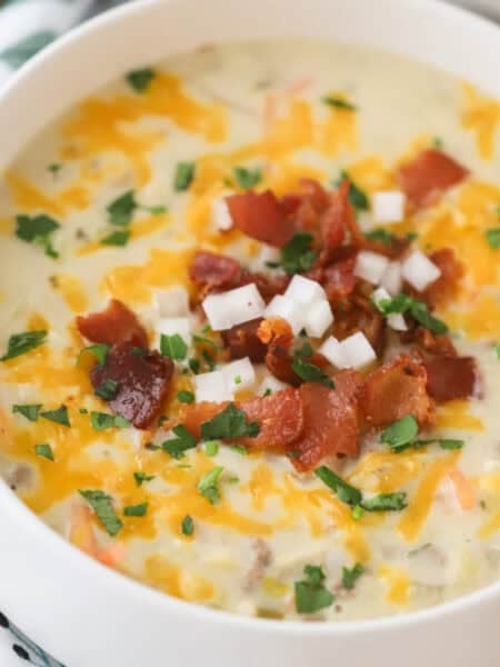 how to make cheeseburger soup recipe