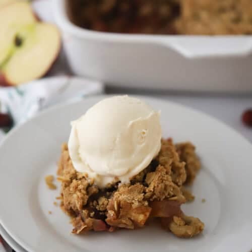 how to make cranberry apple crisp