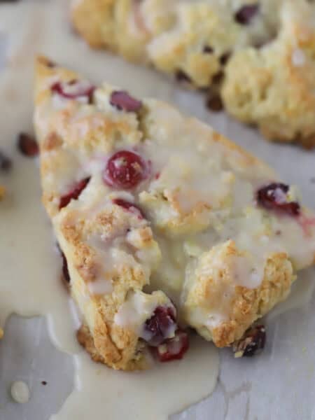 how to make Cranberry Orange Cream Scone