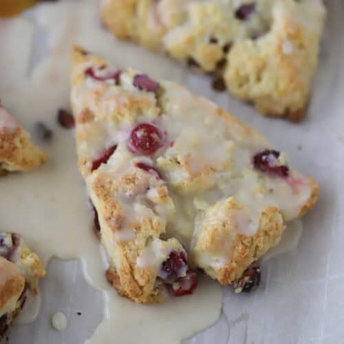 how to make Cranberry Orange Cream Scone
